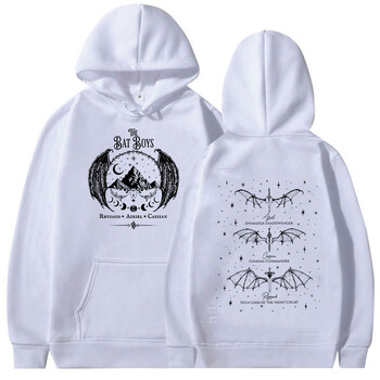 The Bat Boys Rhysand Azriel Cassian Print Hoodie Мъже Жени Ретро Harajuku Fashion Sweatshirt Y2k Fleece Pullover Oversize Hoodie