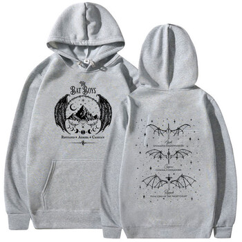 The Bat Boys Rhysand Azriel Cassian Print Hoodie Ανδρικά Γυναικεία Ρετρό Μόδα Φούτερ Harajuku Y2k Fleece Πουλόβερ Υπερμεγέθη κουκούλα