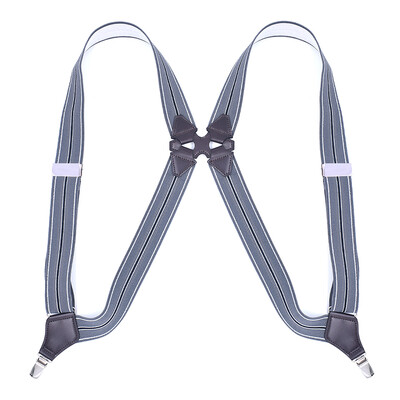 Bretele de modă pentru bărbați, stil cu clemă laterală, 3,5 cm lățime, rezistentă, mare, înaltă, ajustabilă, elastică, cu clemă de șold, bretele pentru pantaloni Cadouri pentru tată