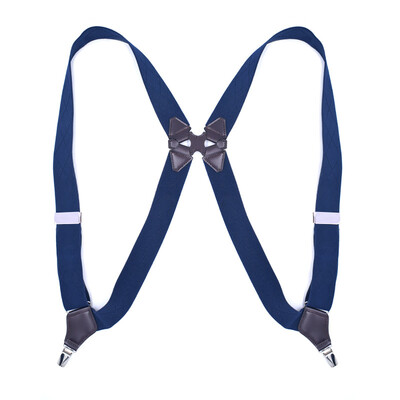 Bretele de modă pentru bărbați, stil cu clemă laterală, 3,5 cm lățime, rezistentă, mare, înaltă, ajustabilă, elastică, cu clemă de șold, bretele pentru pantaloni Cadouri pentru tată