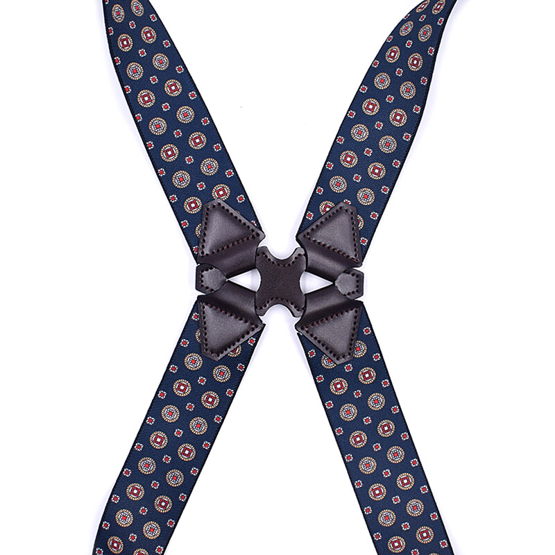 Bretele de modă pentru bărbați, stil cu clemă laterală, 3,5 cm lățime, rezistentă, mare, înaltă, ajustabilă, elastică, cu clemă de șold, bretele pentru pantaloni Cadouri pentru tată