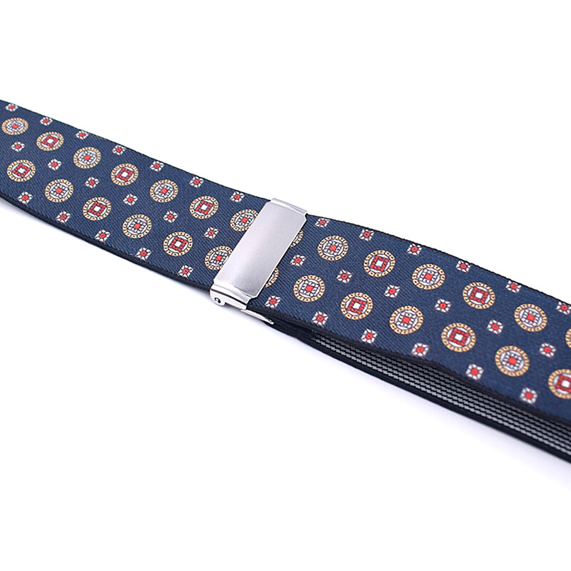 Bretele de modă pentru bărbați, stil cu clemă laterală, 3,5 cm lățime, rezistentă, mare, înaltă, ajustabilă, elastică, cu clemă de șold, bretele pentru pantaloni Cadouri pentru tată