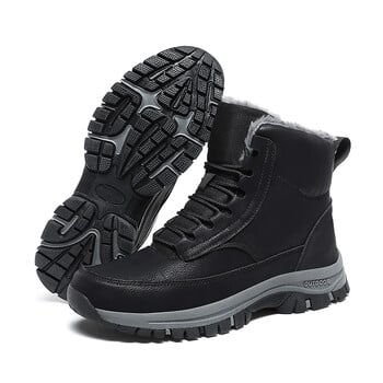 Super Warm Winter Boots With Fur Outdoor Snow Men Boots Snow Αντιολισθητικές Αδιάβροχες Μπότες Ανδρικά παπούτσια Winter botas High Top hombre