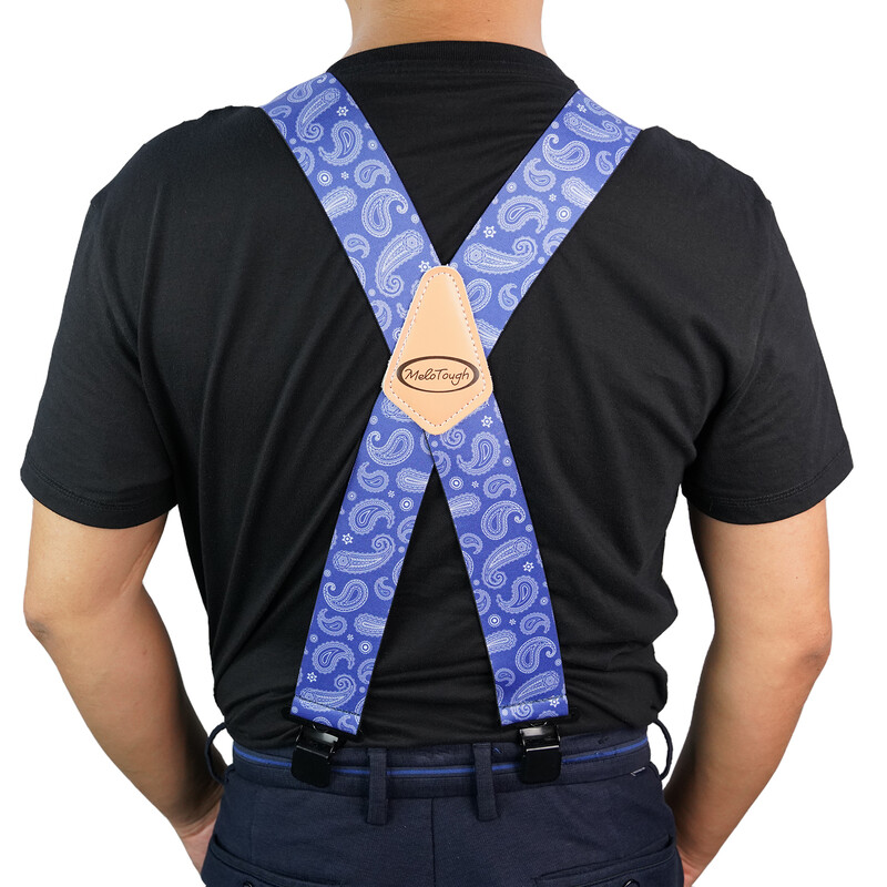 Ανδρικές ζαρτιέρες MELOTOUGH Πλήρως ελαστικές 2 ιντσών πλάτος X πίσω Ζαρτιέρες εργασίας βαρέως τύπου Εργαλείο Ζαρτιέρες Ανδρική ανάρτηση