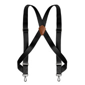 Traky Trucker pre mužov, pracovné, odolné, 3,5 cm široké, v tvare X, s 2 bočnými háčikmi, sponami, nastaviteľné elastické, veľké, vysoké