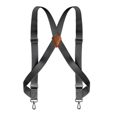 Traky Trucker pre mužov, pracovné, odolné, 3,5 cm široké, v tvare X, s 2 bočnými háčikmi, sponami, nastaviteľné elastické, veľké, vysoké
