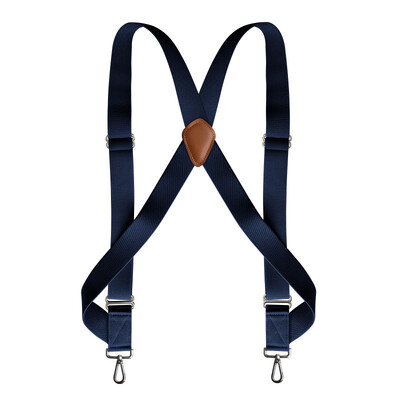Traky Trucker pre mužov, pracovné, odolné, 3,5 cm široké, v tvare X, s 2 bočnými háčikmi, sponami, nastaviteľné elastické, veľké, vysoké