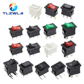 10 TK lüliti SISSE-VÄLJA KCD1 15*21mm 2-kontaktiline laevatüübi lüliti 6A 250V 10A 125V 15X21 klahvlüliti toitelüliti