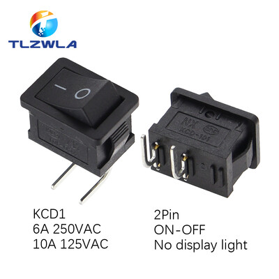 10 TK lüliti SISSE-VÄLJA KCD1 15*21mm 2-kontaktiline laevatüübi lüliti 6A 250V 10A 125V 15X21 klahvlüliti toitelüliti