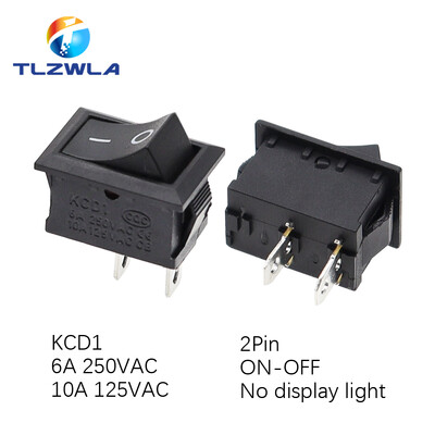 10 TK lüliti SISSE-VÄLJA KCD1 15*21mm 2-kontaktiline laevatüübi lüliti 6A 250V 10A 125V 15X21 klahvlüliti toitelüliti