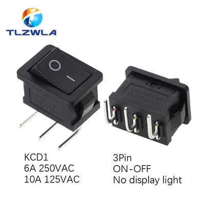 10 TK lüliti SISSE-VÄLJA KCD1 15*21mm 2-kontaktiline laevatüübi lüliti 6A 250V 10A 125V 15X21 klahvlüliti toitelüliti