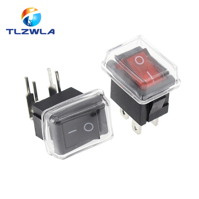 10 TK lüliti SISSE-VÄLJA KCD1 15*21mm 2-kontaktiline laevatüübi lüliti 6A 250V 10A 125V 15X21 klahvlüliti toitelüliti