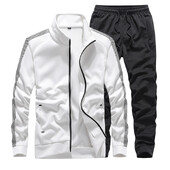 Seturi de îmbrăcăminte sport pentru bărbați Trening casual Costume de toamnă pentru bărbați Hanorac+pantaloni 2 piese Costum sport Îmbrăcăminte soț Plus mărime 7XL