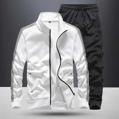 Seturi de îmbrăcăminte sport pentru bărbați Trening casual Costume de toamnă pentru bărbați Hanorac+pantaloni 2 piese Costum sport Îmbrăcăminte soț Plus mărime 7XL