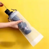 Matinis permatomas plastikinis maišelis skėčio laikymo maišelis Daugkartinis nešiojamasis skėčio raištelis laikymo dangtelis Namų laikymo organizatorius