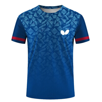 2024 Νέα καλοκαιρινά ανδρικά μπλουζάκια επιτραπέζιας αντισφαίρισης Quick Dry κοντομάνικα μπλουζάκια γυμναστικής για τρέξιμο Unisex Αθλητικά ρούχα που αναπνέουν