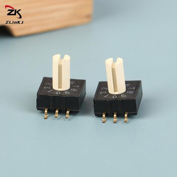 2Pcs RM3HAF-10 Περιστροφικός διακόπτης κωδικοποίησης 10 0-9 Coding Switch Patch 3:3 With Handle Rotary Coding Switches Accessories