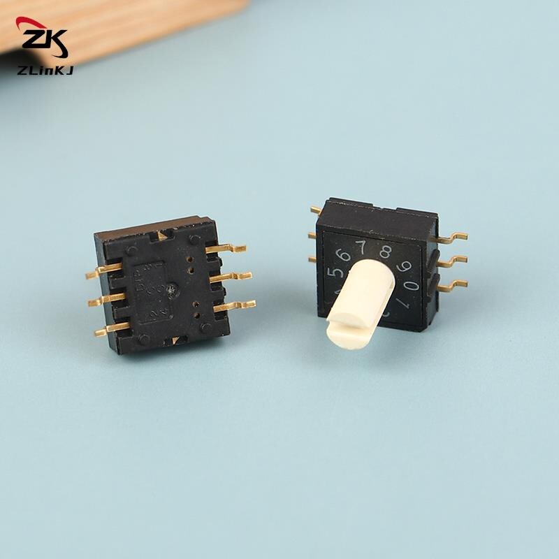 2tk RM3HAF-10 pöördkettaga kodeerimislüliti 10 0-9 kodeerimislüliti plaaster 3:3 koos käepidemega Pöördkodeerimislülitite tarvikud