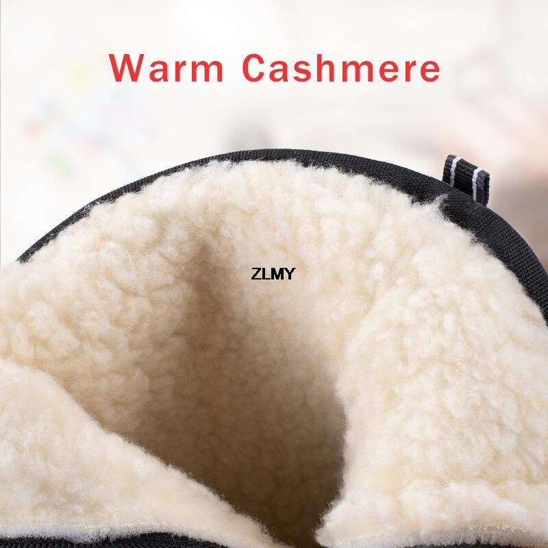 Vodootporne muške, ženske čizme za snijeg, visoke zimske čizme, tople plišane muške cipele s platformom, odrezane cipele za van, neklizajuće, muške čizme