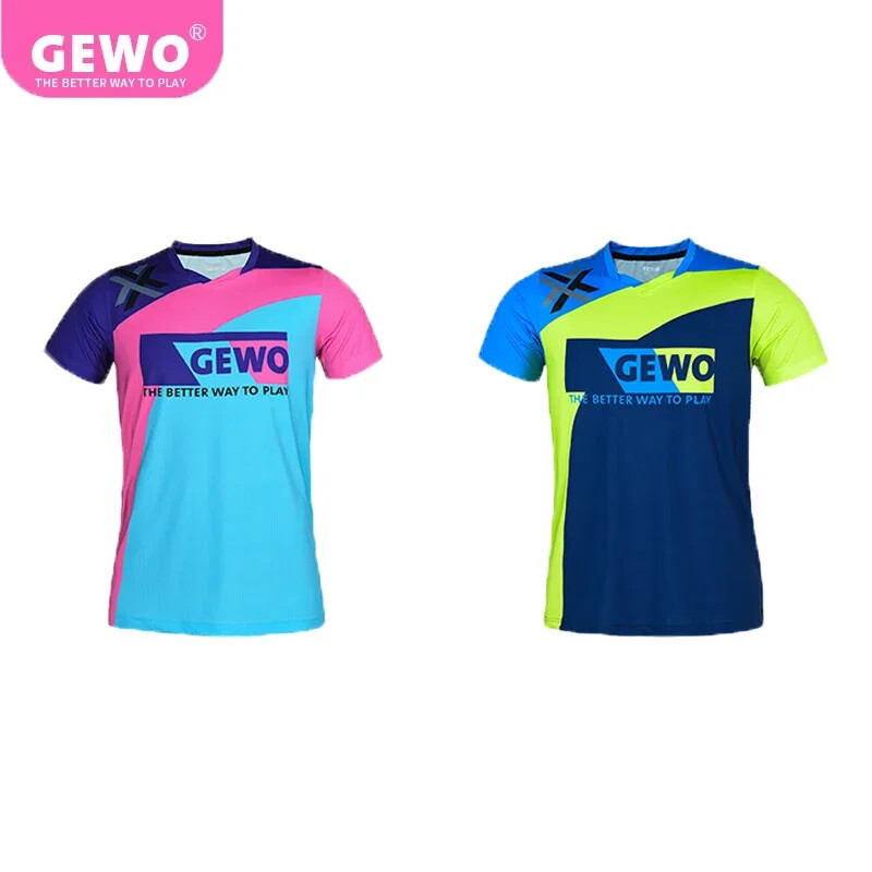 Oriģināls GEWO galda tenisa sporta krekls Ķelnes krekls Aruna Quadri galda tenisa krekls vīriešiem sieviešu galda tenisa apģērbs