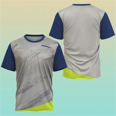 2024 Νέα μπουτίκ μπουτίκ πινγκ πονγκ Αθλητικό πουκάμισο προπόνησης με 3D εκτύπωση Μπλουζάκι που απορροφά τον ιδρώτα Άνετο μπλουζάκι μπάντμιντον αθλητικό μπλουζάκι