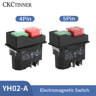 110V 220V Aiatööriistad Elektromagnetiline käivitusnupplülitid Tööpingi varustus IP55 Veekindel ohutus 28A