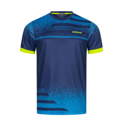 DONIC galda tenisa krekls, atloks, apaļš kakls, ātri nožūstošs sporta T-krekls, elpojošs, īsām piedurknēm galda tenisa krekls vīriešiem sievietēm