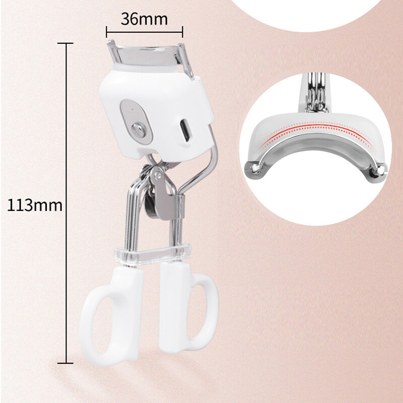 Súkromná značka Nová mini kozmetická make-up USB nabíjateľná elektrická inteligentná ohrievacia prenosná vyhrievaná kulma na mihalnice