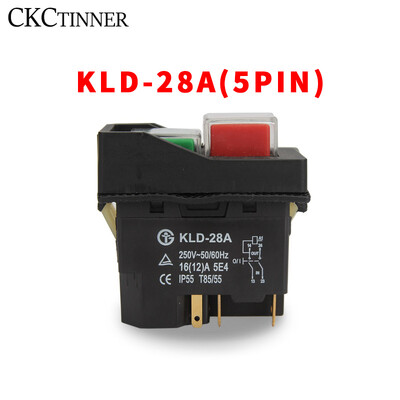 KLD-28 KLD-28A Kerti szerszámok Elektromágneses indító nyomógombos kapcsolók Szerszámgép berendezések IP55 Vízálló Biztonság 28A-vel