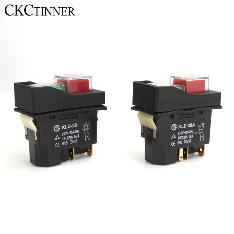 KLD-28 KLD-28A Aiatööriistad Elektromagnetilised käivitusnupplülitid Tööpingid Seadmed IP55 Veekindel ohutus 28A
