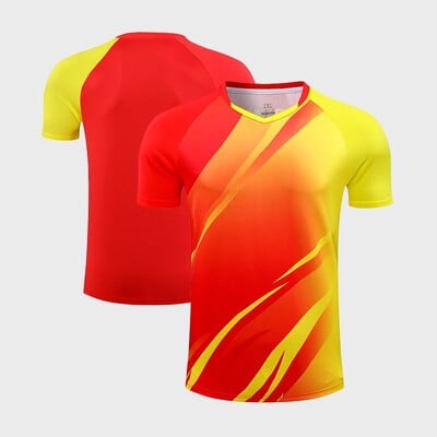 Unisex μπλουζάκι πινγκ πονγκ 2024 Ολοκαίνουργιο κοντομάνικο τένις μπάντμιντον πινγκ πονγκ Τζέρσεϊ Αθλητικά ομοιόμορφα ρούχα προπόνησης