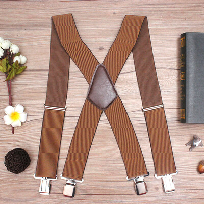 Suaugusiems skirtos 5 cm4 segtukai, madingi vyriški, didelio dydžio, tvirti segtukai, lauko X tipo elastiniai pakabukai, vienspalviai petnešos