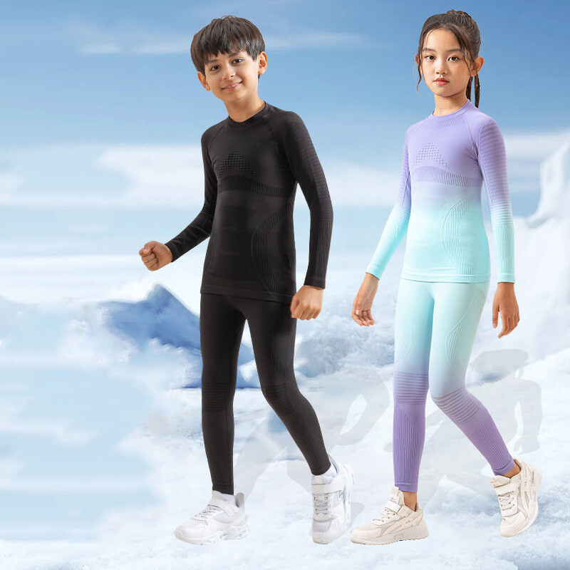 Detská spodná bielizeň pre chlapcov a dievčatá, lyžovanie, fitness, telocvičňa, lyžovanie, snowboarding, šport, beh, joga, cvičebný oblek A285