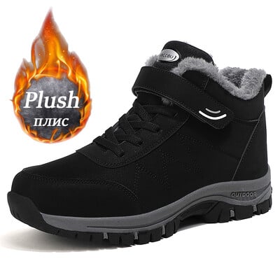 Zābaki Vīriešu Sieviešu Slip On Ziemas Apavi Vīriešiem Ūdensnecaurlaidīgi Puszābaki Ziemas Zābaki Vīriešu Sniega Botines Pārgājienu Zābaki Sieviešu 2024. g.