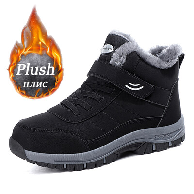 Zābaki Vīriešu Sieviešu Slip On Ziemas Apavi Vīriešiem Ūdensnecaurlaidīgi Puszābaki Ziemas Zābaki Vīriešu Sniega Botines Pārgājienu Zābaki Sieviešu 2024. g.