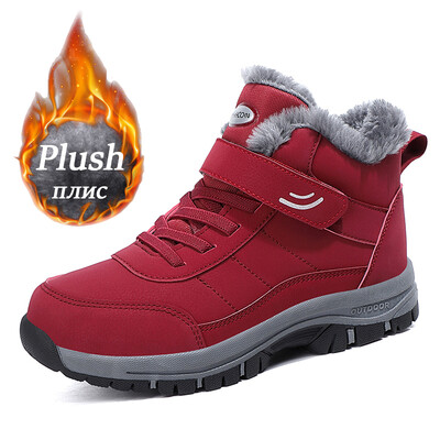 Zābaki Vīriešu Sieviešu Slip On Ziemas Apavi Vīriešiem Ūdensnecaurlaidīgi Puszābaki Ziemas Zābaki Vīriešu Sniega Botines Pārgājienu Zābaki Sieviešu 2024. g.