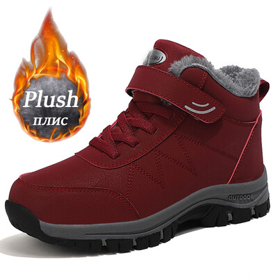 Zābaki Vīriešu Sieviešu Slip On Ziemas Apavi Vīriešiem Ūdensnecaurlaidīgi Puszābaki Ziemas Zābaki Vīriešu Sniega Botines Pārgājienu Zābaki Sieviešu 2024. g.