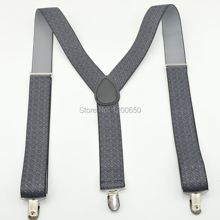 Pánske unisex traky s klipom, 120 cm, elastické, široké 3,5 cm, čierne, s čiernym podkladom, veľkosť 11, väčšie, traky v tvare Y, veľkoobchod a maloobchod