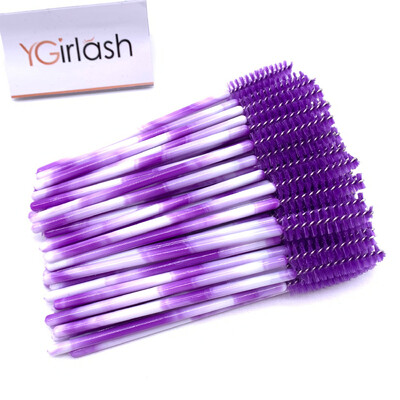YGirlash 50 ks aplikátor na mihalnice Lash Swans Crystal Eyelash jednorazový diamantový aplikátor s nylonovou maskarou, štetec na kozmetické nástroje