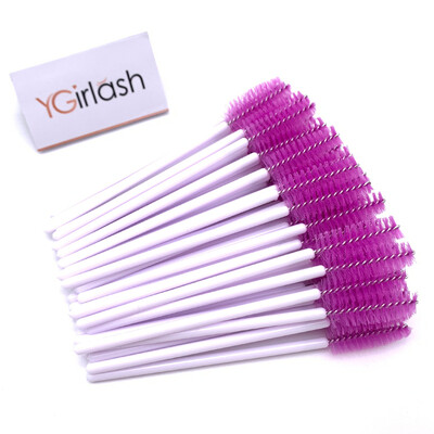 YGirlash 50 ks aplikátor na mihalnice Lash Swans Crystal Eyelash jednorazový diamantový aplikátor s nylonovou maskarou, štetec na kozmetické nástroje