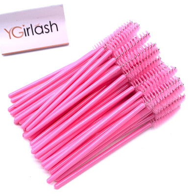 YGirlash 50 ks aplikátor na mihalnice Lash Swans Crystal Eyelash jednorazový diamantový aplikátor s nylonovou maskarou, štetec na kozmetické nástroje