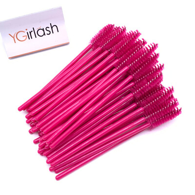 YGirlash 50 ks aplikátor na mihalnice Lash Swans Crystal Eyelash jednorazový diamantový aplikátor s nylonovou maskarou, štetec na kozmetické nástroje