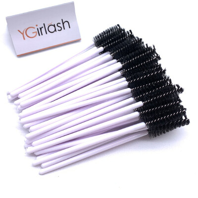 YGirlash 50 ks aplikátor na mihalnice Lash Swans Crystal Eyelash jednorazový diamantový aplikátor s nylonovou maskarou, štetec na kozmetické nástroje