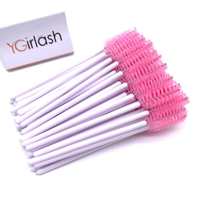 YGirlash 50 ks aplikátor na mihalnice Lash Swans Crystal Eyelash jednorazový diamantový aplikátor s nylonovou maskarou, štetec na kozmetické nástroje