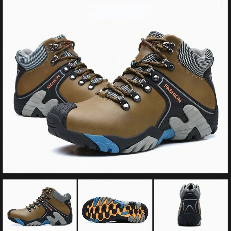 Ανδρικά μποτάκια χιονιού Μοντέρνα ορειβατικά υπαίθρια αντιολισθητική μόνωση Λούτρινα αδιάβροχα casual αθλητικά βαμβακερά παπούτσια Travel 2024