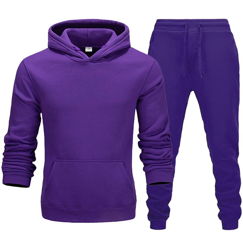2024. gada pavasara rudens vīriešu treniņtērps, džemperis ar kapuci + sporta bikses, sporta tērps, ikdienas skriešanas sporta apģērbs, 2 gab. vīriešu ielas apģērba komplekti