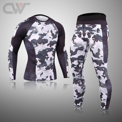 Χειμερινά New Men Ski Θερμικά Εσώρουχα Σετ ιδρώτα για γρήγορη ξήρανση Cycling Thermo Εσώρουχα Ανδρικά ρούχα Long Johns