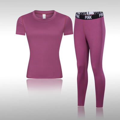 Γυναικείο Σετ γιόγκα Αθλητικά κοστούμια με μέση μέση Διατίθενται πολλά χρώματα Ρούχα γυμναστικής Φόρμα γυμναστικής Προπόνηση τζόκινγκ Αθλητικά ρούχα γυμναστικής