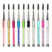 Skropstu birste Atkārtoti lietojama Spoolie Micro uzacu skropstu birste pieaudzēšanas piederumi Skropstu zizli aplikators grims skropstu birstītes