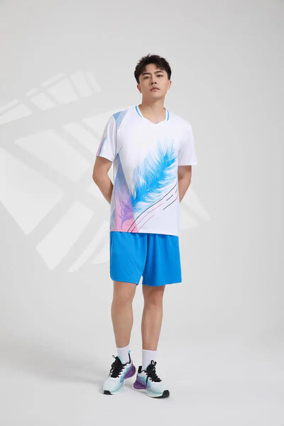 Κοντό μανίκι μπάντμιντον τζέρσεϊ νέων ανδρών γυναικών Quick Dry Ενήλικες Παιδικοί Αγώνες Πινγκ πονγκ Ομαδική Στολή Καλοκαίρι